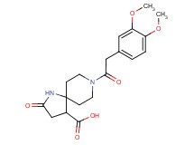 8-[(3,4-dimethoxyphenyl)acetyl]-2-oxo-1,8-diazaspiro[4.5]decane-4-carboxylic acid