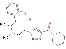 1-(2-methoxyphenyl)-N-methyl-N-{2-[4-(1-piperidinylcarbonyl)-1H-1,2,3-triazol-1-yl]ethyl}-2-propanamine