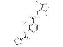 N-[3-({[(3,5-dimethylisoxazol-4-yl)methyl]amino}carbonyl)-2-methylphenyl]-2-furamide