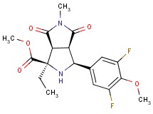 methyl (1R*,3S*,3aR*,6aS*)-3-(3,5-difluoro-4-methoxyphenyl)-1-ethyl-5-methyl-4,6-dioxooctahydropyrrolo[3,4-c]pyrrole-1-carboxylate