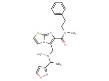 5-{[[1-(3-isoxazolyl)ethyl](methyl)amino]methyl}-N-methyl-N-(2-phenylethyl)imidazo[2,1-b][1,3]thiazole-6-carboxamide