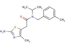 2-(2-amino-4-methyl-1,3-thiazol-5-yl)-N-isopropyl-N-(3-methylbenzyl)acetamide