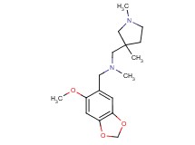 1-(1,3-dimethylpyrrolidin-3-yl)-N-[(6-methoxy-1,3-benzodioxol-5-yl)methyl]-N-methylmethanamine