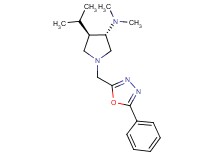 (3S*,4R*)-4-isopropyl-N,N-dimethyl-1-[(5-phenyl-1,3,4-oxadiazol-2-yl)methyl]-3-pyrrolidinamine