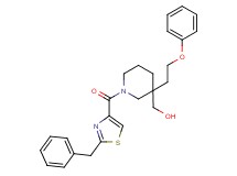 [1-[(2-benzyl-1,3-thiazol-4-yl)carbonyl]-3-(2-phenoxyethyl)-3-piperidinyl]methanol