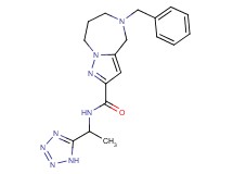 5-benzyl-N-[1-(1H-tetrazol-5-yl)ethyl]-5,6,7,8-tetrahydro-4H-pyrazolo[1,5-a][1,4]diazepine-2-carboxamide