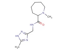 1-methyl-N-[(5-methyl-1H-1,2,4-triazol-3-yl)methyl]-2-azepanecarboxamide