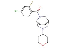 (1S*,5R*)-6-(4-chloro-2-fluorobenzoyl)-3-(tetrahydro-2H-pyran-4-yl)-3,6-diazabicyclo[3.2.2]nonane