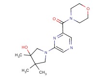 3,4,4-trimethyl-1-[6-(morpholin-4-ylcarbonyl)pyrazin-2-yl]pyrrolidin-3-ol