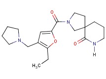 2-[5-ethyl-4-(1-pyrrolidinylmethyl)-2-furoyl]-2,7-diazaspiro[4.5]decan-6-one
