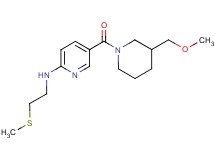 5-{[3-(methoxymethyl)-1-piperidinyl]carbonyl}-N-[2-(methylthio)ethyl]-2-pyridinamine