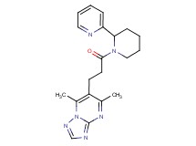 5,7-dimethyl-6-{3-oxo-3-[2-(2-pyridinyl)-1-piperidinyl]propyl}[1,2,4]triazolo[1,5-a]pyrimidine
