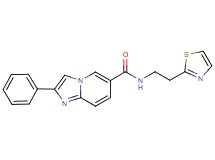 2-phenyl-N-[2-(1,3-thiazol-2-yl)ethyl]imidazo[1,2-a]pyridine-6-carboxamide