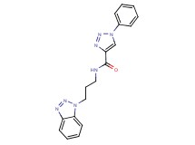 N-[3-(1H-1,2,3-benzotriazol-1-yl)propyl]-1-phenyl-1H-1,2,3-triazole-4-carboxamide