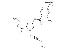 N-{(3S,5S)-5-[(ethylamino)carbonyl]-1-pent-2-yn-1-ylpyrrolidin-3-yl}-4,6-dimethylnicotinamide
