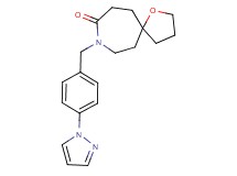 8-[4-(1H-pyrazol-1-yl)benzyl]-1-oxa-8-azaspiro[4.6]undecan-9-one