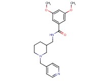 3,5-dimethoxy-N-{[1-(4-pyridinylmethyl)-3-piperidinyl]methyl}benzamide