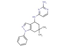 N~4~-(6,6-dimethyl-1-phenyl-4,5,6,7-tetrahydro-1H-indazol-4-yl)pyrimidine-2,4-diamine