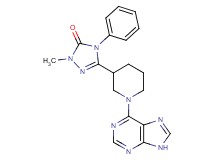 2-methyl-4-phenyl-5-[1-(9H-purin-6-yl)piperidin-3-yl]-2,4-dihydro-3H-1,2,4-triazol-3-one