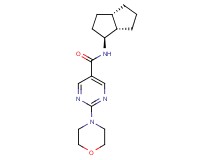 2-morpholin-4-yl-N-[(1S*,3aS*,6aS*)-octahydropentalen-1-yl]pyrimidine-5-carboxamide