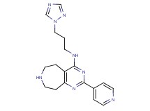 2-(4-pyridinyl)-N-[3-(1H-1,2,4-triazol-1-yl)propyl]-6,7,8,9-tetrahydro-5H-pyrimido[4,5-d]azepin-4-amine hydrochloride