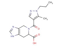 5-[(5-methyl-1-propyl-1H-pyrazol-4-yl)carbonyl]-4,5,6,7-tetrahydro-1H-imidazo[4,5-c]pyridine-6-carboxylic acid
