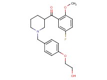 (5-fluoro-2-methoxyphenyl){1-[4-(2-hydroxyethoxy)benzyl]-3-piperidinyl}methanone