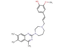 2-methoxy-4-{(1E)-3-[4-(4,6,7-trimethyl-2-quinazolinyl)-1,4-diazepan-1-yl]-1-propen-1-yl}phenol
