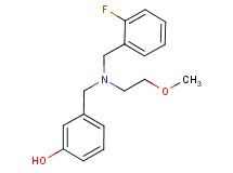 3-{[(2-fluorobenzyl)(2-methoxyethyl)amino]methyl}phenol