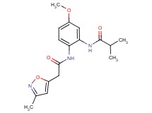 N-(5-methoxy-2-{[(3-methylisoxazol-5-yl)acetyl]amino}phenyl)-2-methylpropanamide