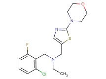 (2-chloro-6-fluorobenzyl)ethyl[(2-morpholin-4-yl-1,3-thiazol-5-yl)methyl]amine
