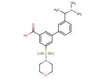 3'-[1-(dimethylamino)ethyl]-5-(morpholin-4-ylsulfonyl)biphenyl-3-carboxylic acid