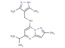 N-[(3,5-dimethyl-1H-pyrazol-4-yl)methyl]-5-isopropyl-2-methylpyrazolo[1,5-a]pyrimidin-7-amine