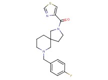 7-(4-fluorobenzyl)-2-(1,3-thiazol-4-ylcarbonyl)-2,7-diazaspiro[4.5]decane