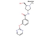N-[(3R,5S)-5-(hydroxymethyl)-1-methylpyrrolidin-3-yl]-3-(pyrimidin-2-yloxy)benzamide