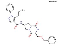 N-{(3S,7S,8aS)-3-[(benzyloxy)methyl]-1,4-dioxooctahydropyrrolo[1,2-a]pyrazin-7-yl}-1-phenyl-5-propyl-1H-pyrazole-4-carboxamide