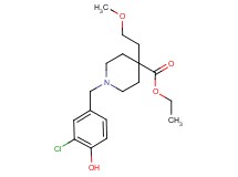 ethyl 1-(3-chloro-4-hydroxybenzyl)-4-(2-methoxyethyl)-4-piperidinecarboxylate