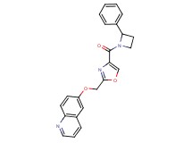 6-({4-[(2-phenylazetidin-1-yl)carbonyl]-1,3-oxazol-2-yl}methoxy)quinoline