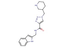 N-(1H-indol-2-ylmethyl)-1-(piperidin-3-ylmethyl)-1H-1,2,3-triazole-4-carboxamide