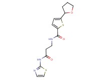 N-[3-oxo-3-(1,3-thiazol-2-ylamino)propyl]-5-(tetrahydrofuran-2-yl)thiophene-2-carboxamide