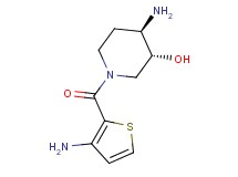 rel-(3R,4R)-4-amino-1-[(3-amino-2-thienyl)carbonyl]-3-piperidinol hydrochloride