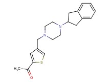 1-(4-{[4-(2,3-dihydro-1H-inden-2-yl)piperazin-1-yl]methyl}-2-thienyl)ethanone