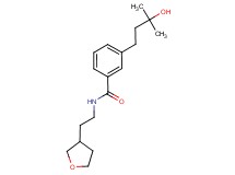 3-(3-hydroxy-3-methylbutyl)-N-[2-(tetrahydro-3-furanyl)ethyl]benzamide