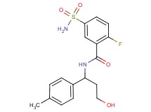 5-(aminosulfonyl)-2-fluoro-N-[3-hydroxy-1-(4-methylphenyl)propyl]benzamide