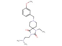 3-[2-(dimethylamino)ethyl]-1-ethyl-8-(3-methoxybenzyl)-1,3,8-triazaspiro[4.5]decane-2,4-dione