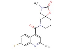 7-[(7-fluoro-2-methyl-4-quinolinyl)carbonyl]-3-methyl-1-oxa-3,7-diazaspiro[4.5]decan-2-one