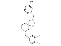 7-(3,4-difluorobenzyl)-2-[(6-methyl-2-pyridinyl)methyl]-2,7-diazaspiro[4.5]decane