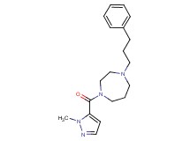 1-[(1-methyl-1H-pyrazol-5-yl)carbonyl]-4-(3-phenylpropyl)-1,4-diazepane