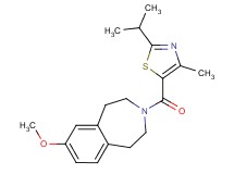 3-[(2-isopropyl-4-methyl-1,3-thiazol-5-yl)carbonyl]-7-methoxy-2,3,4,5-tetrahydro-1H-3-benzazepine