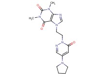1,3-dimethyl-7-[2-(6-oxo-4-pyrrolidin-1-ylpyridazin-1(6H)-yl)ethyl]-3,7-dihydro-1H-purine-2,6-dione